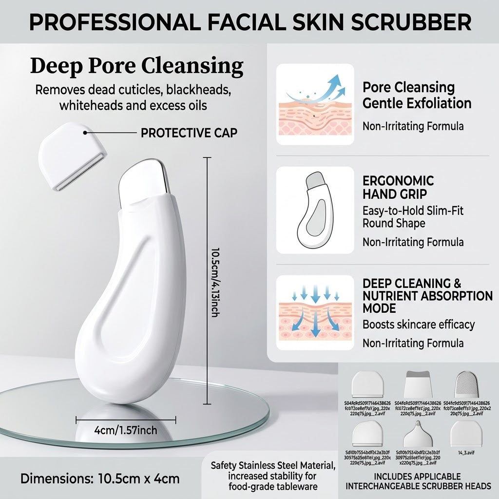 Professional Deep Cleansing Blackhead & Whitehead Removal Tool for Nose and Face - Skin Pore Cleaner Skin Care Beauty Tools