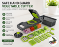 Valentine’s Gift Safe Hand Guard Vegetable Cutter – Finger Protection Kitchen Slicer for Couples Cooking Together – 33x12cm