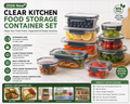2026 New Clear Kitchen Food Storage Container Set – Microwave Safe Multifunctional Plastic Lunch Box with Lid, Airtight & Leakproof