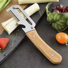 2026 New Paring Knife with Wooden Handle | Stainless Steel Fruit & Vegetable Peeler 2-in-1 Kitchen Tool | Ergonomic Handle Cutting Knife