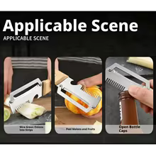 2026 New Paring Knife with Wooden Handle | Stainless Steel Fruit & Vegetable Peeler 2-in-1 Kitchen Tool | Ergonomic Handle Cutting Knife
